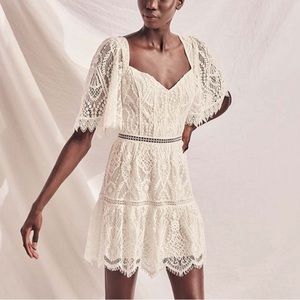 Saylor Zuzanna Mini Dress White Size Small BNWOT - bride bridal